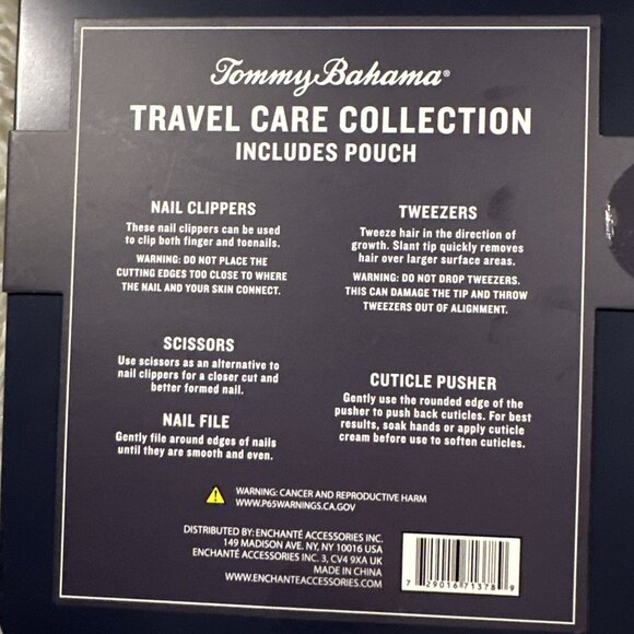 Tommy Bahama Mens Manicure Essential Travel Set NEW Reusable Tin - Picture 6 of 7